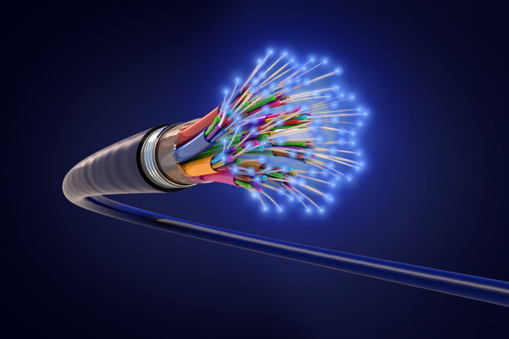 Who manufactured fiber optic cables