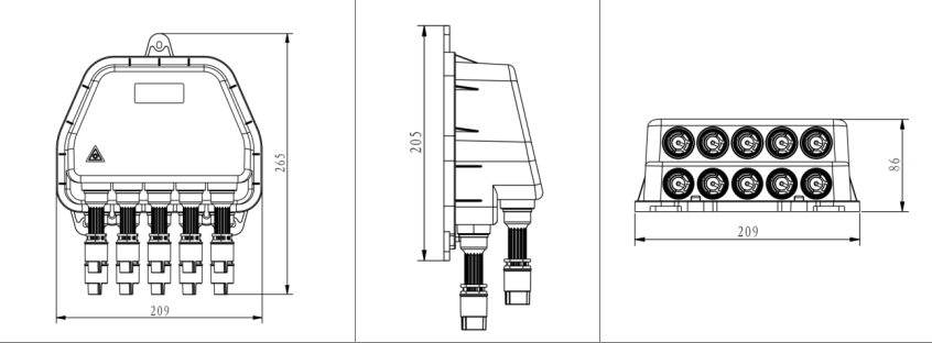 FAT-10A fiber distribution box dimension