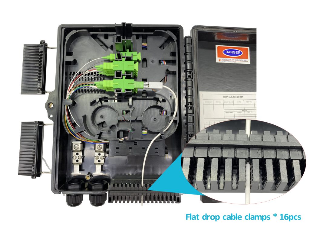 FDB0216S fiber access terminal box Flat drop cable outlet