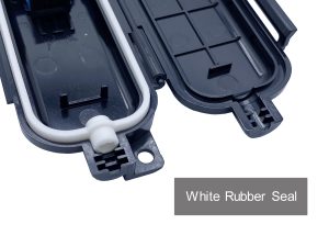 FTB86U fiber optic drop cable protection box sealing ring around the box inside, suitable for outdoor use