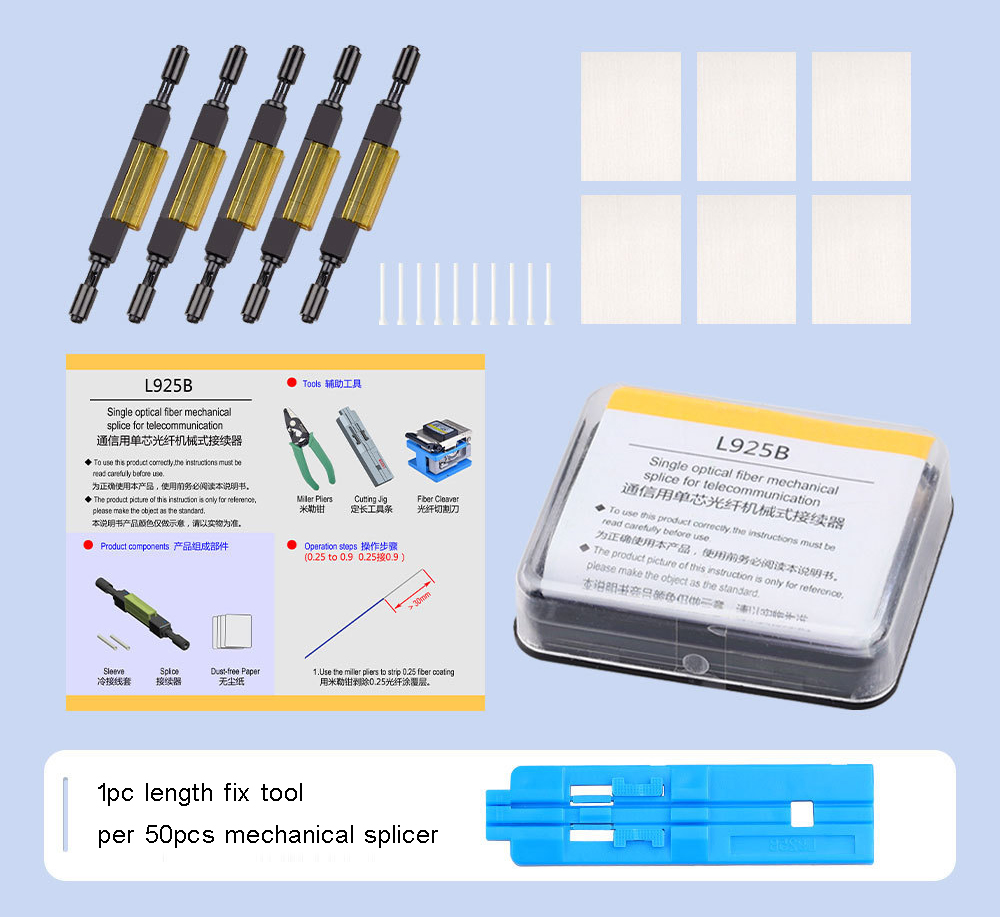 L925B mechanical splicer standard accessories