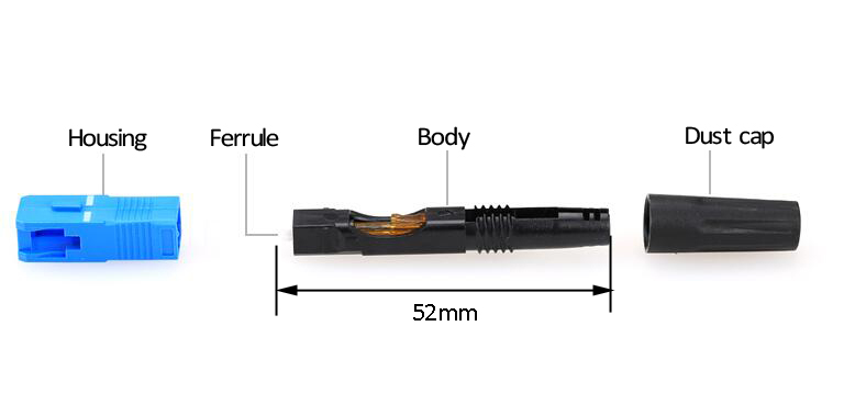 YDFAC001 SC fast connector 52mm