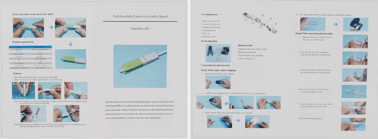 YDFAC1801 fast connector sc user manual