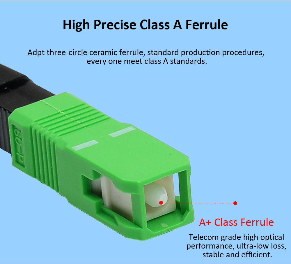 YDFSOC001 sc fusion splice on connector use high quality ferrule