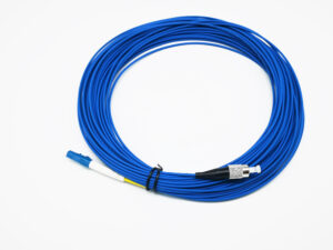 armored cable 1core fc lc patch cord sm sx G657A LSZH blue