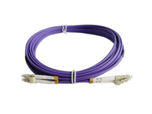 lc patch cord OM4 purple color duplex