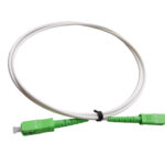 single mode fiber patch cable white both end with SC apc conectors G657A1 LSZH