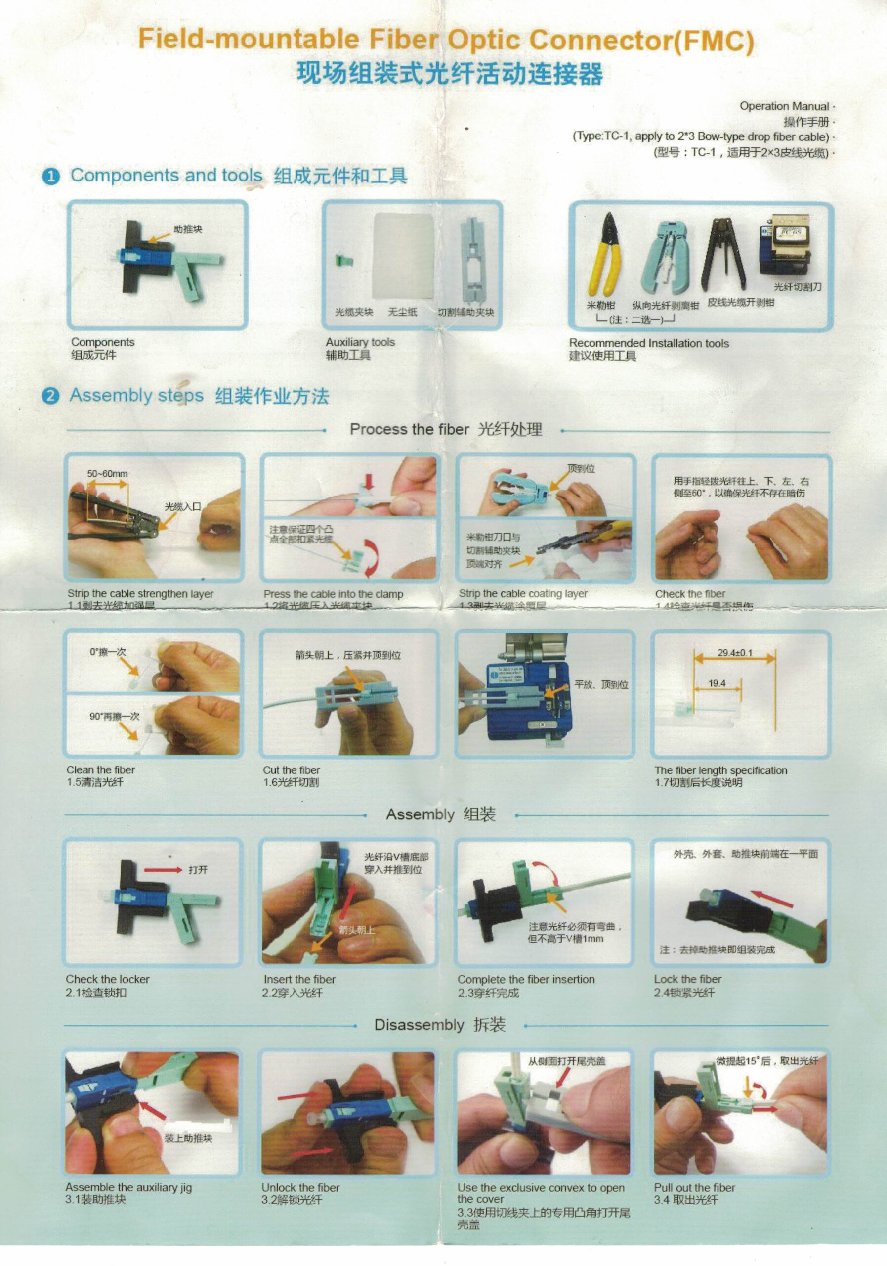 KG53 fast connector user manual