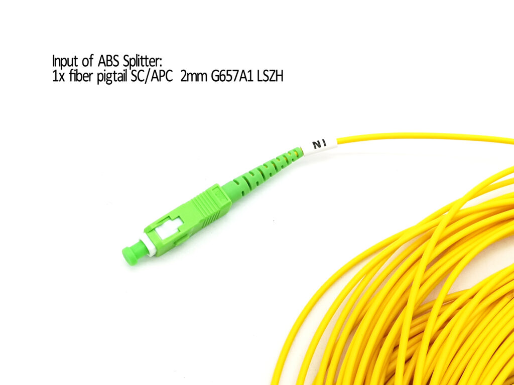 1*32 PLC splitter module input pigtail SC APC connectors 1meter