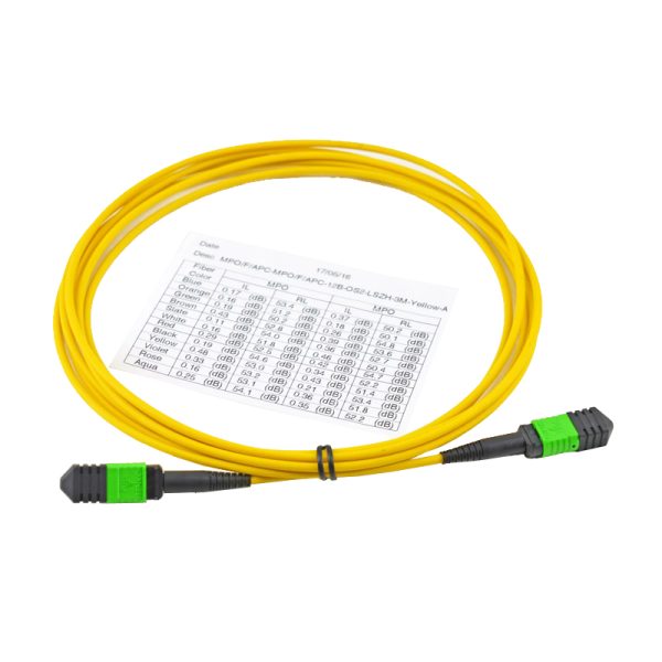 12F MPO truck cable Single Mode OS2 fiber 9/125um