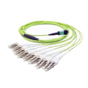 24 Fiber MPO To LC Fanout Cable OM5 100G