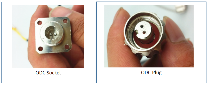 ODC A type female male connector