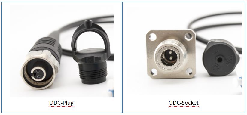 ODC B type female male connector