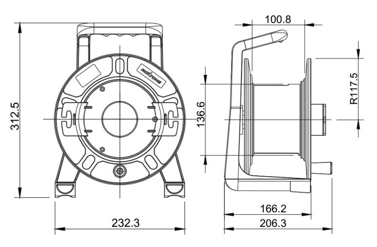 PCD235 Cable Reel Drawing