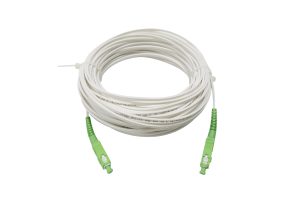 ftth drop cable patch cord sc apc connector white G657A2 LSZH