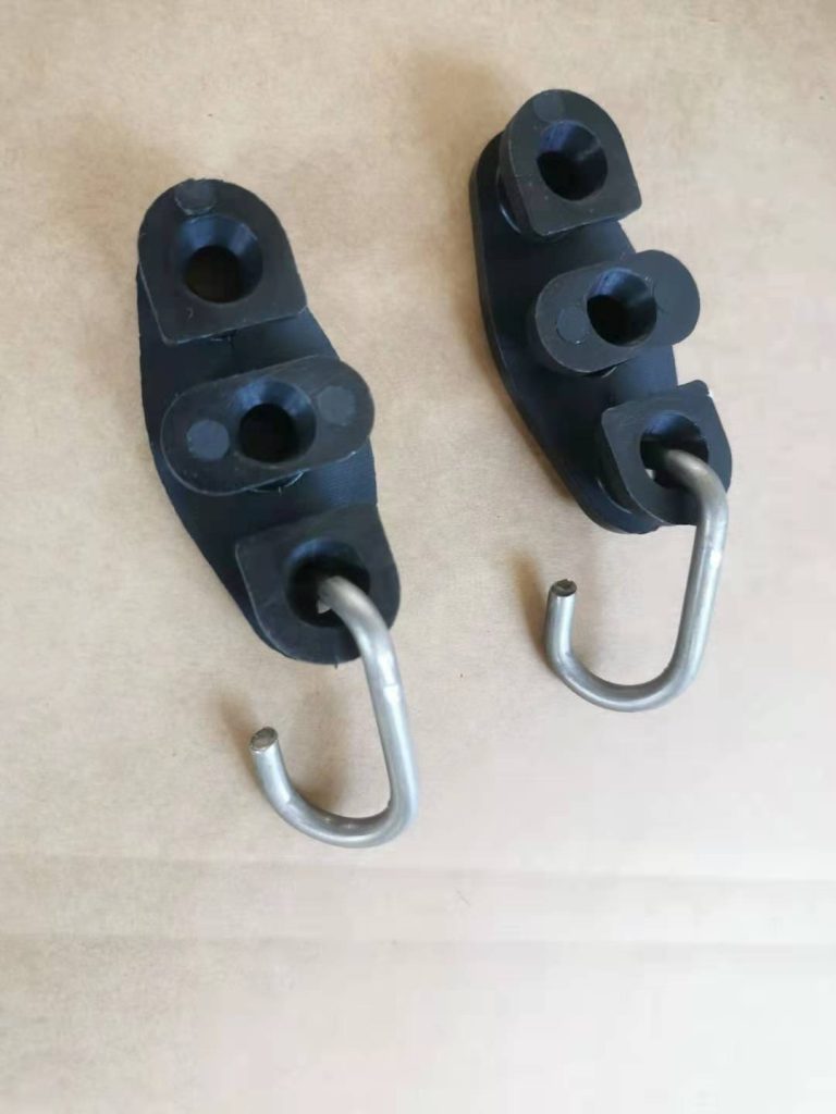 FTTH Drop Cable Tension Clamp with S Type Galvanize Steel Hook