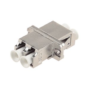 LC duplex adapter metal housing