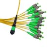 12 Fiber MPO To FC APC Breakout Cable