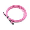 12 fibers senko mpo patch cord om4 short boot violet 8m polairy b type