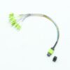 12 fibers usconec mtp to lc harness cable om5 green 0.35m
