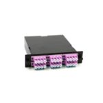 2u 288 cores sliding high density mpo patch panel fhd with 24 mpo cassette plasitc transparenet