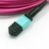 8 Fiber MPO Male Connector Patchcord OM4 Cable For Backbone Polarity Change