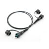 ip67 odva mpo patch cord pre terminated with 7.0mm armored cable drum black lszh, base 8 fiber