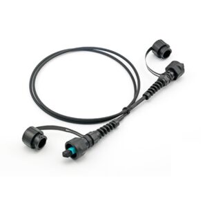 ip67 odva mpo patch cord pre terminated with 7.0mm armored cable drum black lszh, base 8 fiber