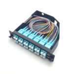 1u metal mpo mtp fiber patch panel 72 fibers with mtp cassette module empty