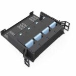 2u 288 cores sliding high density mpo patch panel fhd with 24 mpo cassette plasitc transparenet