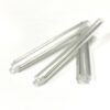 2x3mm ftth drop cable fiber joint sleeve with one steel rod 1.0mm, tube length 60mm, clear polyelefin