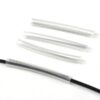 2x3mm ftth drop cable fiber joint sleeve with one steel rod 1.0mm, tube length 60mm, clear polyelefin