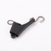 Plastic Black Adjustable Tension Wire Clamp For Figure 8 Cable with Metal S Hook