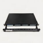 High Density MPO 96 Fibers Rack Mounted Patch Panel Black for 12 Port LC Cassette