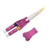 LC 3.0mm Duplex Connector Multimode Fiber Violet Housing, PC, IL