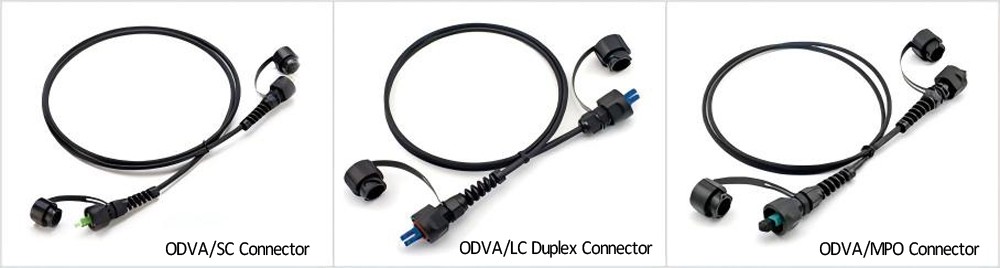ip67 odva mpo patch cord pre terminated with 7.0mm armored cable drum black lszh, base 8 fiber