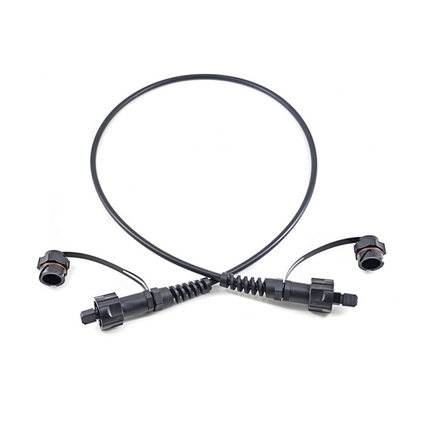 ip67 odva mpo patch cord pre terminated with 7.0mm armored cable drum black lszh, base 8 fiber