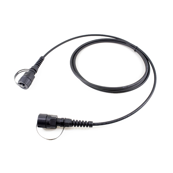 ip67 odva mpo patch cord pre terminated with 7.0mm armored cable drum black lszh, base 8 fiber