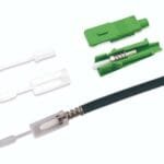 optical sc apc connector 2.0mm, sm integrated body head with dust cap for duct pipeline pulling