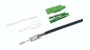 optical sc apc connector 2.0mm, sm integrated body head with dust cap for duct pipeline pulling