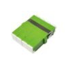 lc adapter 4 ways with internal shutter, anti laser protection, sm green