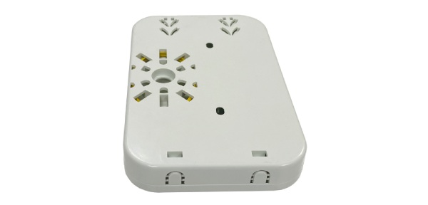 1 port termination box fiber optic, sc adapter with flange, wall mounted white