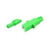 r&m e2k connector adapter, simplex, apc os2 9/125um, plastic pei material, female to female