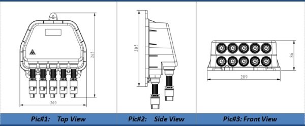 10 port fast exit atb fiber optic distribution box, suitable for 1x9 or 1x2 and 1x8 splitter coupling