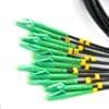 12 core armored patch cable lc apc lc apc single mode g.657 opnr riser, 2.5 mts, outdoor tpu sheath