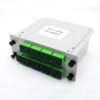 lgx splitter plc 1x16, with in and number mark, with blockless splitter internal, sc couplers,screwlock cover, gray color