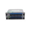 lgx plc splitter 1x16, sc upc connectors blue color, 1mts, input apc green coupler, output blue couplers with number mark