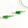 single mode bare splitter 250um ribbon fiber colored for pon network with lc/apc connectors at both sides, 1meter long, 1pc pack