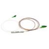 mini plc splitter module,stainless steel tube 1x2 with lc/apc connectors green 1meter 900um white in, colored output