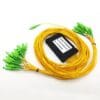 1x32 abs splitter with SC/APC connector 2mm yellow loose tube